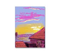 Cuadros Decoracion Dormitorios Famosa pintura Reprooduction.Canvas wall art picture David Hockney Abstract Landscape Canvas póster para sala de estar 50x70cm