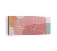 Cuadros Decoracion Salon Abstracción Minimalismo Formas Lienzos decorativos 120x50cm Cuadro Sobre Lienzo Moderno Dormitorio Cocina Cuadros Pared Imágenes Wall Art Prints Decor Grande AB120x50-5760