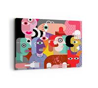 Cuadros Decoracion Salon abstracción moderna Lienzos decorativos 120x80cm Cuadro Sobre Lienzo Moderno Dormitorio Cocina Cuadros Pared Imágenes Wall Art Prints Decor Canvas Grande XXL AA120x80-3624