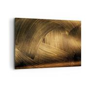 Cuadros Decoracion Salon Abstracción Oro Textura Lienzos decorativos 120x80cm Cuadro Sobre Lienzo Moderno Dormitorio Cocina Cuadros Pared Imágenes Wall Art Prints Decor Grande XXL AA120x80-4477