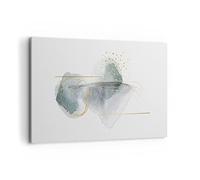 Cuadros Decoracion Salon Acuarela Manchas Oro Lienzos decorativos 120x80cm Cuadro Sobre Lienzo Moderno Dormitorio Cocina Cuadros Pared Imágenes Wall Art Prints Decor Canvas Grande XXL AA120x80-4830