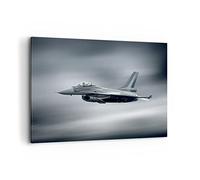 Cuadros Decoracion Salon avion cielo vuelo Lienzos decorativos 120x80cm Cuadro Sobre Lienzo Moderno Dormitorio Cocina Cuadros Pared Imágenes Wall Art Prints Decor Canvas Grande XXL AA120x80-3415