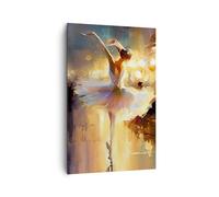 Cuadros Decoracion Salon Bailarina Bailar Color Al Oleo Lienzos decorativos 80x120cm Cuadro Sobre Lienzo Moderno Vertical Dormitorio Cuadros Pared Imágenes Wall Art Prints Decor Grande PA80x120-5985