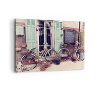 Cuadros Decoracion Salon Bicicletas Vintage Vivienda Lienzos decorativos 120x80cm Cuadro Sobre Lienzo Moderno Dormitorio Cocina Cuadros Pared Imágenes Wall Art Prints Decor Grande XXL AA120x80-4588