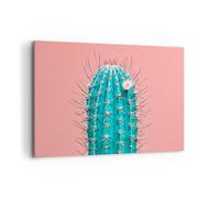 Cuadros Decoracion Salon Cactus Pastel Minimalismo Lienzos decorativos 120x80cm Cuadro Sobre Lienzo Moderno Dormitorio Cocina Cuadros Pared Imágenes Wall Art Prints Decor Grande XXL AA120x80-5329