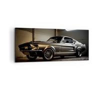 Cuadros Decoracion Salon Coche Deportivo Retro Clásico Lienzos decorativos 120x50cm Cuadro Sobre Lienzo Moderno Dormitorio Cocina Cuadros Pared Imágenes Wall Art Prints Decor Grande AB120x50-5779