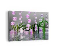 Cuadros Decoracion Salon Computadora gráficos burbuja Lienzos decorativos 120x80cm Cuadro Sobre Lienzo Moderno Dormitorio Cocina Cuadros Pared Imágenes Wall Art Prints Decor Grande XXL AA120x80-2329