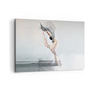 Cuadros Decoracion Salon Danza Mujer Bailarina Lienzos decorativos 120x80cm Cuadro Sobre Lienzo Moderno Dormitorio Cocina Cuadros Pared Imágenes Wall Art Prints Decor Canvas Grande XXL AA120x80-5030
