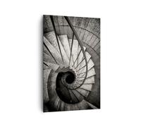 Cuadros Decoracion Salon Escaleras Arquitectura Industrial Lienzos decorativos 80x120cm Cuadro Sobre Lienzo Moderno Vertical Dormitorio Cuadros Pared Imágenes Wall Art Prints Grande PA80x120-5930