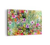 Cuadros Decoracion Salon flor verano naturaleza Lienzos decorativos 120x80cm Cuadro Sobre Lienzo Moderno Dormitorio Cocina Cuadros Pared Imágenes Wall Art Prints Decor Canvas Grande XXL AA120x80-3842