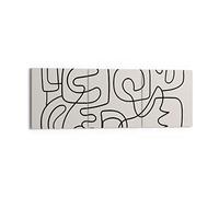 Cuadros Decoracion Salon Línea Figuras Formas Lienzos decorativos 150x50cm Cuadro Sobre Lienzo Moderno Dormitorio Cuadros Pared Imágenes Tríptico 3 Piezas Wall Art Prints Grande XXL CA150x50-5121