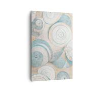 Cuadros Decoracion Salon Minimalismo Conchas Brillante Lienzos decorativos 80x120cm Cuadro Sobre Lienzo Moderno Vertical Dormitorio Cuadros Pared Imágenes Wall Art Prints Decor Grande PA80x120-5653