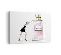 Cuadros Decoracion Salon Moda Mujer Perfumes Lienzos decorativos 120x80cm Cuadro Sobre Lienzo Moderno Dormitorio Cocina Cuadros Pared Imágenes Wall Art Prints Decor Canvas Grande XXL AA120x80-4128
