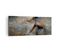 Cuadros Decoracion Salon Mujer hombre beso abstracción Lienzos decorativos 120x50cm Cuadro Sobre Lienzo Moderno Dormitorio Cocina Cuadros Pared Imágenes Wall Art Prints Decor Grande AB120x50-2279
