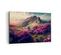 Cuadros Decoracion Salon Paisaje Naturaleza Montañas Lienzos decorativos 120x80cm Cuadro Sobre Lienzo Moderno Dormitorio Cocina Cuadros Pared Imágenes Wall Art Prints Decor Grande XXL AA120x80-5799