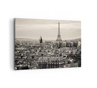 Cuadros Decoracion Salon Paris ciudad hogar Lienzos decorativos 120x80cm Cuadro Sobre Lienzo Moderno Dormitorio Cocina Cuadros Pared Imágenes Wall Art Prints Decor Canvas Grande XXL AA120x80-3615