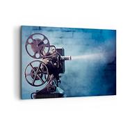 Cuadros Decoracion Salon Película proyector memoria historia Lienzos decorativos 120x80cm Cuadro Sobre Lienzo Moderno Dormitorio Cuadros Pared Imágenes Wall Art Prints Decor Grande XXL AA120x80-2671