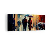 Cuadros Decoracion Salon Romanticismo Pareja Paisaje Lienzos decorativos 120x50cm Cuadro Sobre Lienzo Moderno Dormitorio Cocina Cuadros Pared Imágenes Wall Art Prints Decor Grande AB120x50-5776