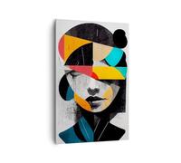 Cuadros Decoracion Salon Rostro Mente Abstracción Lienzos decorativos 80x120cm Cuadro Sobre Lienzo Moderno Vertical Dormitorio Cocina Cuadros Pared Imágenes Wall Art Prints Decor Grande PA80x120-6237