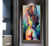 Cuadros del cuerpo de la mujer Carteles de retrato Pintura sobre lienzo Arte de la pared para la sala de estar Decoración del hogar Impresiones Obra de arte 80x160cm (31x63 in) Sin marco