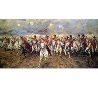 Cuadros En Lienzo Impresiones De Póster Batalla De Waterloo (1815), Cuadro De Arte De Pared Pintura Decoración Del Hogar Póster Impreso 40X60Cm Sin Marco