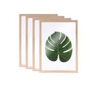 Cuadros herbario - ARTEMIO - A4 - 4 piezas - Madera beige - Desmontables y colgables