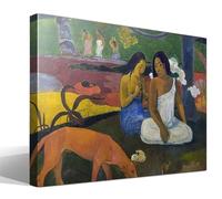 cuadrosfamosos.es Arearea | Paul Gauguin | Post-impresionismo | Cuadro Canvas Wall Art | Impresion Giclee lienzo algodon puro | Bastidor 3cm | 55x75cm