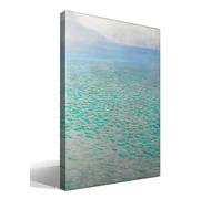 cuadrosfamosos.es Attersee | Gustav Klimt | Modernismo | Cuadro Canvas Wall Art | Impresion Giclee lienzo algodon puro | Bastidor 3cm | 55x75cm