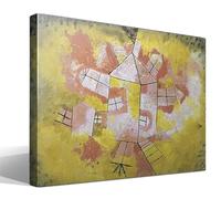 cuadrosfamosos.es Casa giratoria | Paul Klee | Expresionismo | Cuadro Canvas Wall Art | Impresion Giclee lienzo algodon puro | Bastidor 3cm | 55x75cm