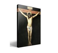 cuadrosfamosos.es Cristo Crucificado | Diego Velázquez | Barroco | Cuadro Canvas Wall Art | Impresión Gi lienzo algodón puro | Bastidor 3cm | 55x75cm
