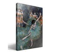 cuadrosfamosos.es | Cuadro | Canvas | Wall Art | Bailarina en balanceo de Edgar Degas | Impresión Gi sobre lienzo de algodón 100% | Bastidor de 3cm | 40x55cm