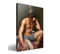 cuadrosfamosos.es | Cuadro | Canvas | Wall Art | El dios Marte de Diego Rodríguez de Silva y Velázquez | Impresión Gi sobre lienzo de algodón 100% | Bastidor de 3cm | 40x55cm
