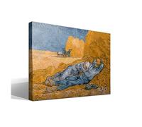 cuadrosfamosos.es | Cuadro | Canvas | Wall Art | La Siesta de Vincent Willem van Gogh | Impresión Gi sobre lienzo de algodón 100% | Bastidor de 3cm | 55x75cm