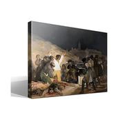 cuadrosfamosos.es El 3 de Mayo en Madrid | Francisco de Goya | Romanticismo | Cuadro Canvas Wall Art | Impresión Gi lienzo algodón puro | Bastidor 3cm | 70x95cm