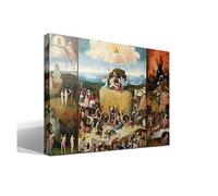 cuadrosfamosos.es El Carro de Heno | El Bosco | Renacimiento Flamenco | Cuadro Canvas Wall Art | Impresión Gi lienzo algodón puro | Bastidor 3cm | 70x95cm