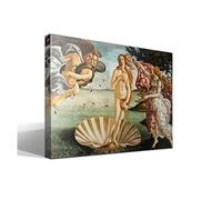 cuadrosfamosos.es El Nacimiento de Venus | Sandro Botticelli | Renacimiento | Cuadro Canvas Wall Art | Impresión Gi lienzo algodón puro | Bastidor 3cm | 40x55cm
