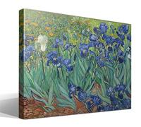 cuadrosfamosos.es Iris | Vincent van Gogh | Post-impresionismo | Cuadro Canvas Wall Art | Impresion Giclee lienzo algodon puro | Bastidor 3cm | 70x95cm