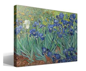 cuadrosfamosos.es Iris | Vincent van Gogh | Post-impresionismo | Cuadro Canvas Wall Art | Impresion Giclee lienzo algodon puro | Bastidor 3cm | 70x95cm