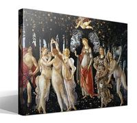 cuadrosfamosos.es La Primavera | Sandro Botticelli | Renacimiento | Cuadro Canvas Wall Art | Impresión Gi lienzo algodón puro | Bastidor 3cm | 55x75cm