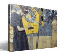 cuadrosfamosos.es Musica I | Gustav Klimt | Modernismo | Cuadro Canvas Wall Art | Impresion Giclee lienzo algodon puro | Bastidor 3cm | 40x55cm