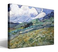 cuadrosfamosos.es Paisaje de Saint-Remy | Vincent van Gogh | Post-impresionismo | Cuadro Canvas Wall Art | Impresion Giclee lienzo algodon puro | Bastidor 3cm | 70x95cm