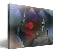 cuadrosfamosos.es Vista de un paisaje | Paul Klee | Expresionismo | Cuadro Canvas Wall Art | Impresion Giclee lienzo algodon puro | Bastidor 3cm | 70x95cm