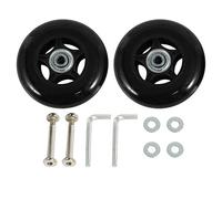 CUAEDE 2 ruedas de repuesto para maleta de equipaje OD 80 mm