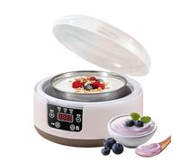 Cuajadora, fabricante de yogur Pequeño acero inoxidable inteligente | Auto Home Postre para cocinas pequeñas Cocina Hogar Cocina Parfait Quesos Conos Camping Fiestas Desayuno