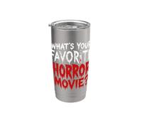 ¿Cuál es tu fan favorito de las películas de terror de miedo Vaso térmico de acero inoxidable de doble pared