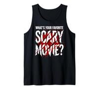 ¿Cuál es tu película de Miedo Favorita? Película de Terror Divertida Camiseta sin Mangas