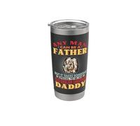 Cualquier hombre puede ser padre Viejo perro pastor inglés Vaso térmico de acero inoxidable de doble pared