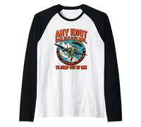 Cualquier idiota puede volar un avión, pero se necesita un tipo especial de idiota Camiseta Manga Raglan