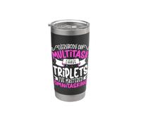 Cualquiera puede ser multitarea - madre de trillizos Vaso térmico de acero inoxidable de doble pared