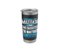 Cualquiera puede ser multitarea: padre e hijas Vaso térmico de acero inoxidable de doble pared